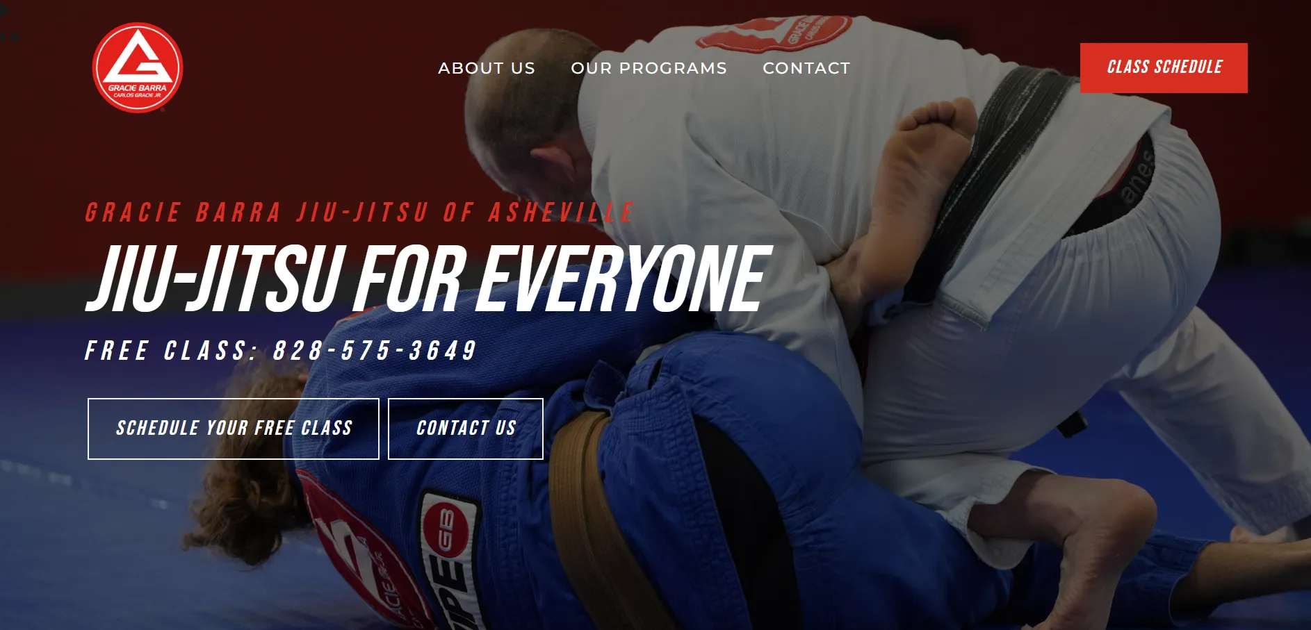 Gracie Barra Asheville website